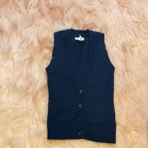 Levis (San Francisco) blue cardigan sweater vest